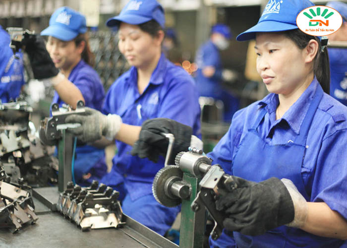 Quần áo bảo hộ vải may kaki