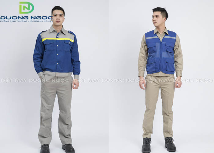 Phối đồ bảo hộ lao động tại Dệt May Dương Ngọc