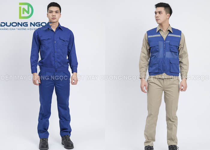 Quần áo bảo hộ công nhân xây dựng Dệt May Dương Ngọc